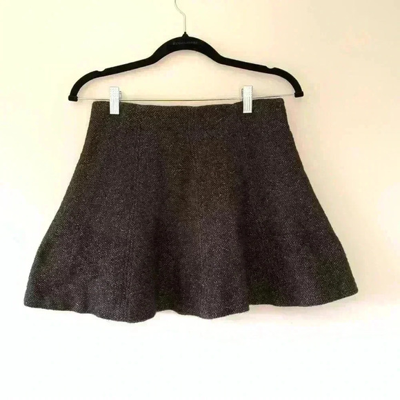 Loft Women's Gray Mini Skirt Petite Small - Picture 2 of 8